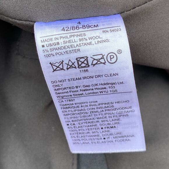 Banana Republic Windowpane Ruffle Shoulder Dress - Picture 10 of 12